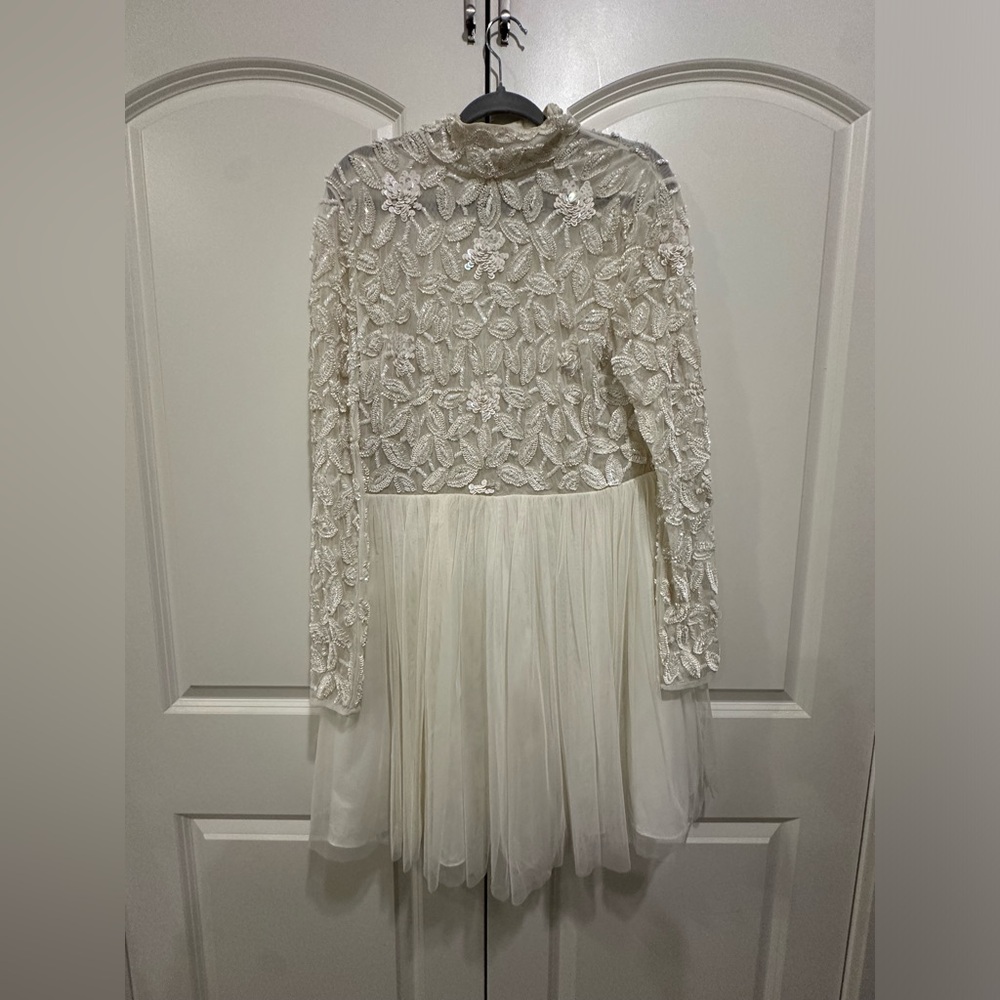 Out of Stock ASOS Bridal Arabella embellished bodice wedding dress mesh skirt 14